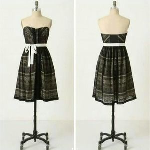 🖤 Anthropologie Peeking Needlework Lace Dress